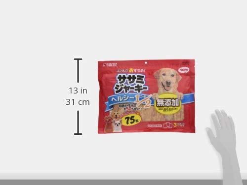 ゴン太の ササミジャーキー ヘルシーハーフ 75枚 中間 画像