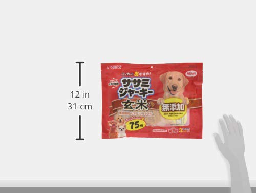 ゴン太の ササミジャーキー 玄米入り 75枚 中間 画像