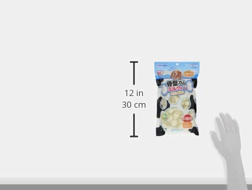 アイリスオーヤマ 犬 おやつ 骨型ガムミルク SSサイズ 32本入 中間 画像