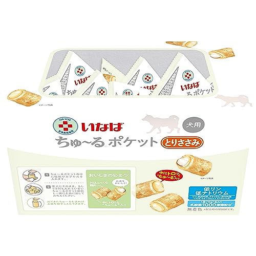 いなば ちゅ~るポケット とりささみ 10g×20袋 中間 画像