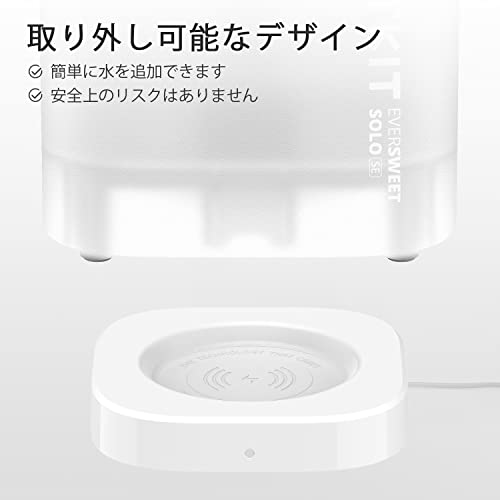 PETKIT ペット用 みずのみ器 自動給水器 循環式 犬 猫 静音ポンプ 自動パワーオフ 1.8L大容量 (ホワイト) 中間 画像