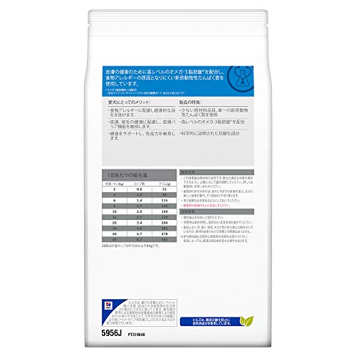 ヒルズ プリスクリプションダイエット ドッグフード ドライ d/d ディーディー ダック&ポテト 食物アレルギー&皮膚ケア 犬用 特別療法食 3kg 最後 画像