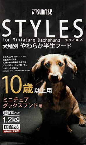 ゴン太 スタイルズ ミニチュアダックスフンド用 10歳以上用1.2kg 1枚目 画像
