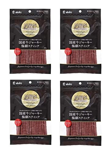 ジャパンプレミアム 国産牛ジャーキー 極細スティック 80g×4個 1枚目 画像