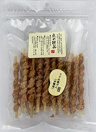 匠の逸品 犬用おやつ ささみ巻きガム お徳用 ささみ 18個 (x 1) 1枚目 画像