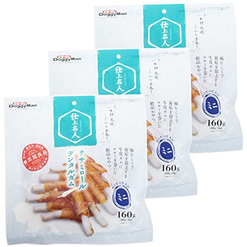 ドギーマン 犬用おやつ 仕上名人 ササミロールデンタルガム チキン 160グラム (x 3) 1枚目 画像
