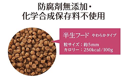 サクラペットフード 半生フード(やわらかタイプ)800g×3個セット(2.4kg) 【獣医師推奨】【ドッグフード・ソフト・シニア・夏バテ】【国産・無添加・新鮮】【個包装】 中間 画像