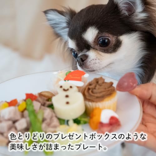 犬 ご飯 クリスマス 【クリスマスディナープレート(チキン)】 犬用 無添加 ごはん 誕生日 プレゼント フード ドッグフード Ideadogchef 最後 画像
