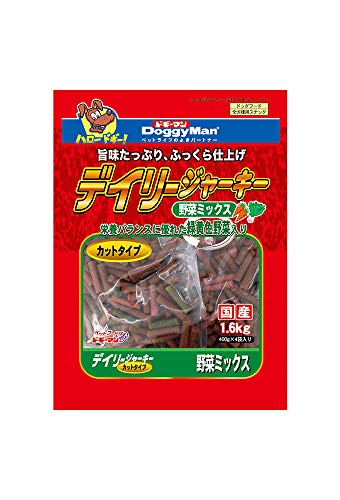 ドギーマン 犬用おやつ ヘルシージャーキー デイリージャーキー 野菜 カット 1.6Kg 1枚目 画像
