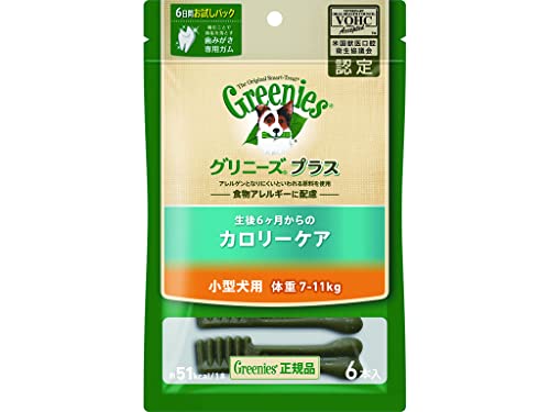 グリニーズ プラス カロリーケア 小型犬用 7-11kg 6本 犬用歯みがきガム 1枚目 画像