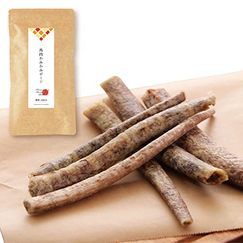 健康いぬ生活 馬肉 かみかみ ボーン 80g (1袋) 馬 あばら 骨 リップ 犬 おやつ 無添加 国産 長持ち 骨ガム 犬用 日本製 ハード 馬肉100% ジャーキー オヤツ 硬い 長持ち 歯磨き 犬用 ハード かため 1枚目 画像