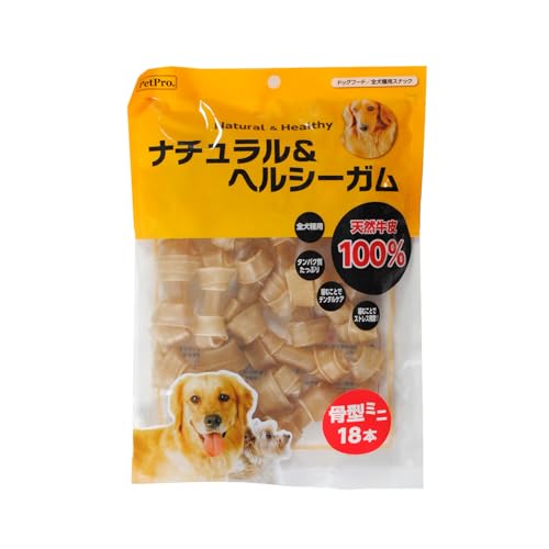ペットプロ ナチュラル&ヘルシーガム 骨型ミニ 18本×2個セット 最後 画像