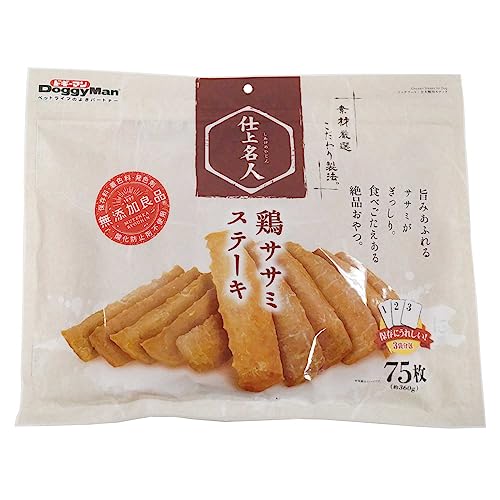 ドギーマン 仕上名人 鶏ササミステーキ 75枚(約360g)×2個セット 最後 画像