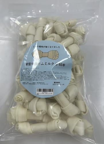 PETRO(ペトロ) 犬用おやつ 骨型ガム S サイズ 40本入り (ミルク味) 1枚目 画像