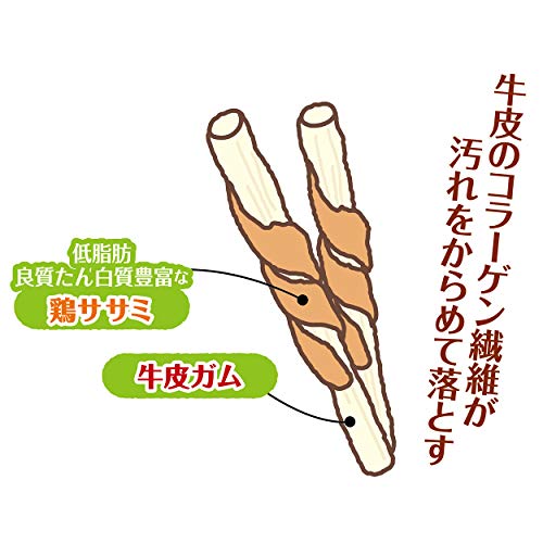 ペティオ (Petio) ササミ巻き 極細デンタルガム グレインフリー 52本入 中間 画像