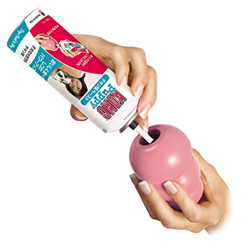 Kong(コング) チキン味ペースト コングと組み合わせ愛犬のしつけや知育に役立ちます コングを使った7つの解決策(噛む 歯固め 分離不安 退屈吠える&掘る クレートトレーニング 体重管理) 犬 おもちゃ 知育玩具 しつけ 中間 画像