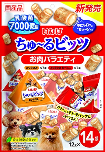 いなば ちゅ~るビッツ お肉バラエティ 12g×14袋 犬用おやつ 1