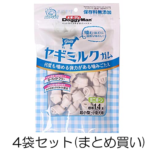 ドギーマン ヤギミルクガム ミニボーン 140ｇ(標準14本)×4袋 最後 画像