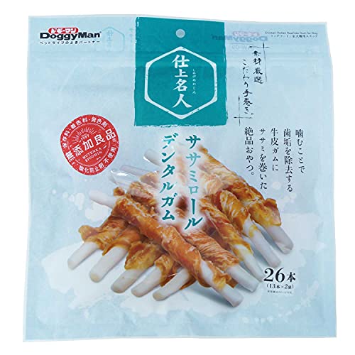 ドギーマン 犬用おやつ 仕上名人 ササミロールデンタルガム ビーフ 13個 (x 2) 1枚目 画像