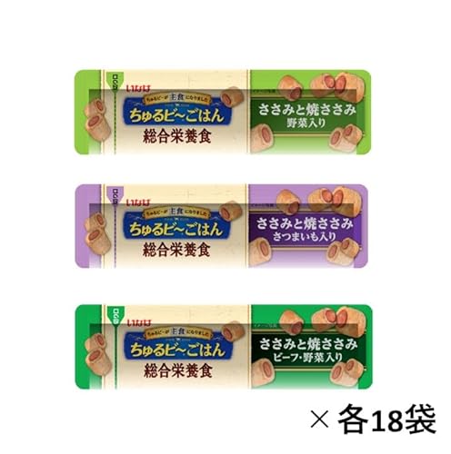 いなば ちゅるビ~ごはん 野菜バラエティ 10g×54袋 犬用おやつ 中間 画像