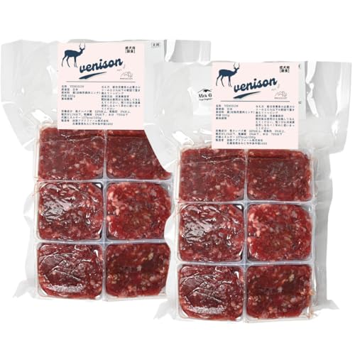マウンテンズギフト 鹿肉ミンチ 0.5kg 小分けトレー 約40g×12 国産 鹿肉 犬用 冷凍 生肉 トッピング用ドッグフード 手作りごはん 食材 1