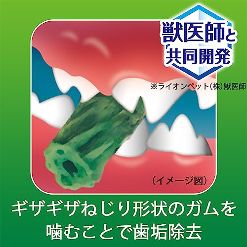 ライオン PETKISS 犬用おやつ 食後の歯みがきガム 超やわらか ジャンボパック 130グラム (x 2) (まとめ買い) 中間 画像