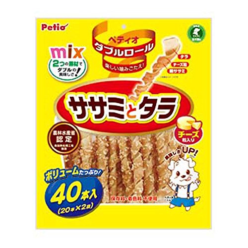 ペティオ (Petio) ダブルロール ササミとタラ チーズ入り 40本入 1枚目 画像