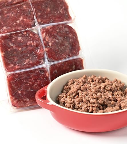 マウンテンズギフト 鹿肉ミンチ 1kg 小分けトレー 約40g×24 国産 鹿肉 犬用 冷凍 生肉 トッピング用ドッグフード 手作りごはん 食材 最後 画像