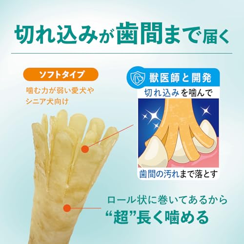 チューデント 超長持ち歯みがきガム ソフトタイプ M-L 小型~中型犬 ご褒美チキン風味 5本入× 2袋 ハーツ(Hartz) 犬用おやつ 犬用ガム 歯磨き デンタルケア 獣医師と開発 愛犬ゴキゲン♪ ながーく噛んで無理なく歯みがき 【Amazon.co.jp限定】 中間 画像