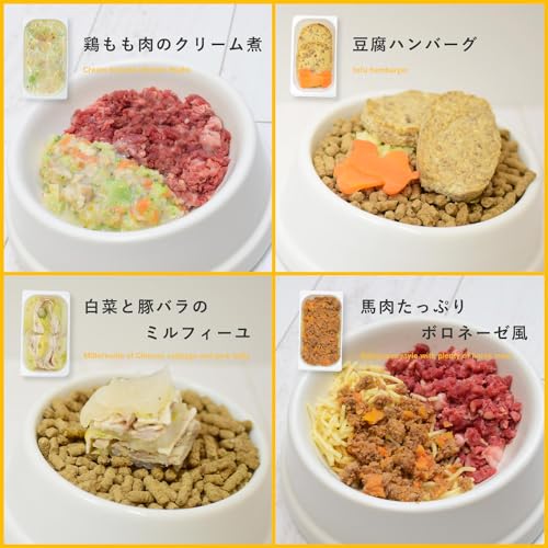 帝塚山ハウンドカム 犬 冷凍 ドッグフード 【 低リン 腎臓ケア 】 低リンで腎臓に優しい7品目Aセット 各品目×7個入り 無添加 国内製造 手作りご飯 水分補給 栄養補強 療法食 トッピング 食べない悩み 食いつき フレッシュフード やわらかい 子犬 成犬 シニア犬 中間 画像