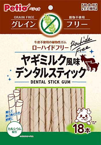 ペティオ (Petio) 犬用おやつ ヤギミルク風味デンタルスティック グレインフリー 18個 (x 3) 【わんこのごほうび大容量セット】 最後 画像