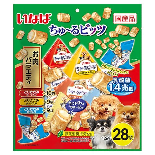 いなば ちゅ~るビッツ お肉バラエティ 12g×28袋 犬用おやつ 1枚目 画像