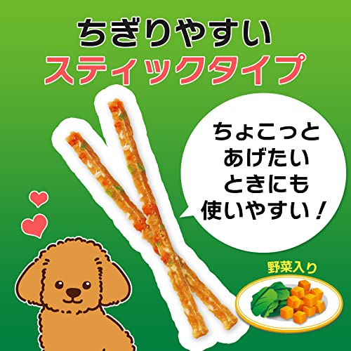 ライオン ペットキッス PETKISS ワンちゃんの歯みがきおやつ ササミスティック 野菜入り 60g×6個 まとめ買い LIONPET 中間 画像