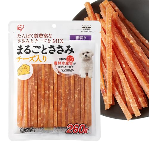 アイリスオーヤマ まるごとささみジャーキー細切り チーズ入り260g 1枚目 画像