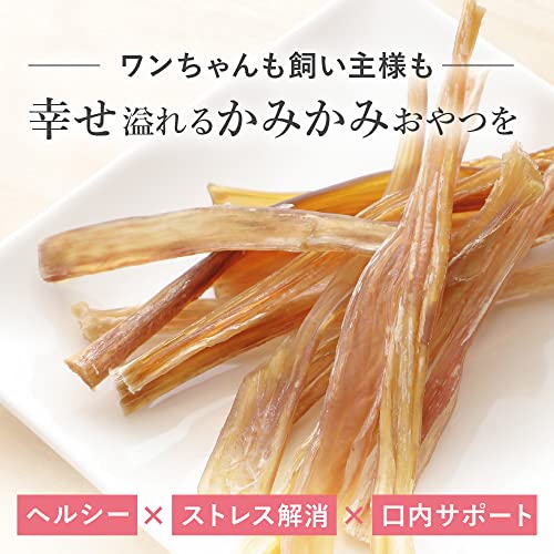 健康いぬ生活 馬肉 アキレス ジャーキー 105g (35g×3袋) 犬 おやつ 無添加 ガム 国産 長持ち 歯磨きガム アキレス腱 犬用 アキレススティック ハード 中間 画像