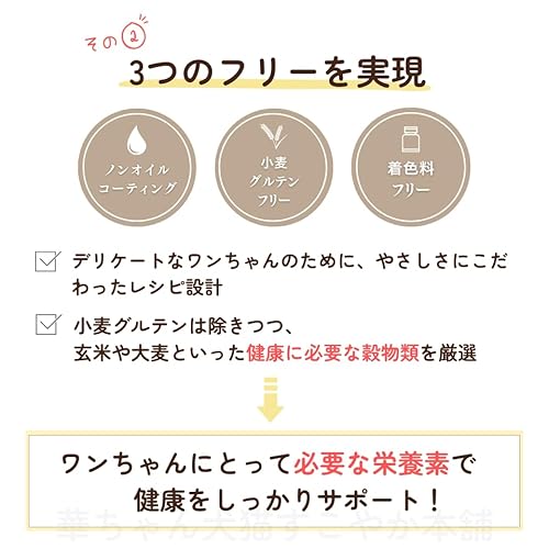 華ちゃん犬猫すこやか本舗 うまか ドッグフード【 国産 無添加 】ドライ チキン 華味鳥 ヒューマングレード 鶏肉 グレインフリー グルテンフリー 全犬種 全年齢 総合栄養食 300g(×1袋) 中間 画像