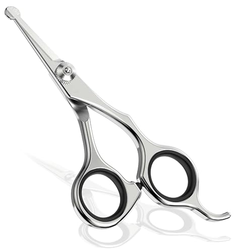 【プロトリマー監修】 トリミング ハサミ 部分ケアハサミ [Latuna] トリミングシザー 使い方説明動画付き 犬 猫 トリミング ペット用 初心者向け 安全性 革ケース付き (部分ケアハサミ) 1