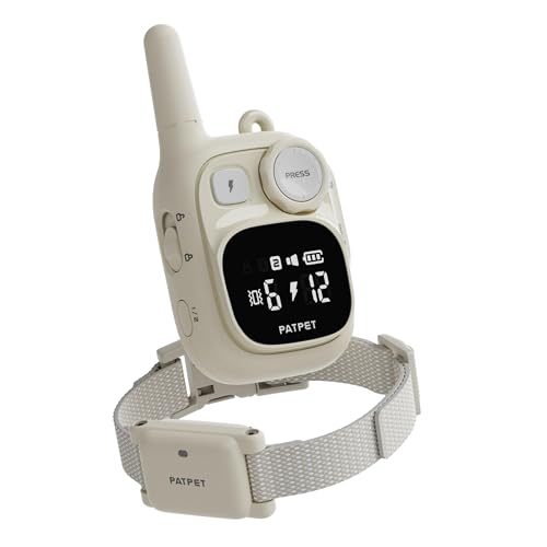 無駄吠え防止首輪 吠え防止グッズ リモコン しつけ首輪 振動 電気とビープ音3種類 充電式 小型犬 中型犬 大型犬用 むだぼえ防止 犬訓練 トレーニング用 近所迷惑防止 (ベージュ) (ベ-ジュ) 1
