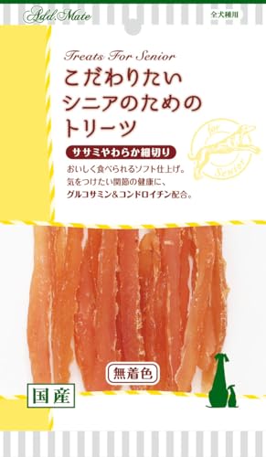 アドメイト (ADD. MATE) こだわりたいシニアのためのトリーツ ササミやわらか 細切り 40g 1枚目 画像