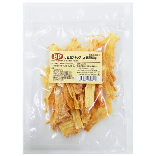 ベストパートナー 犬のおやつ 鶏 国産 無添加 無着色 (1袋, 七面鳥アキレス お徳用 60g) 1