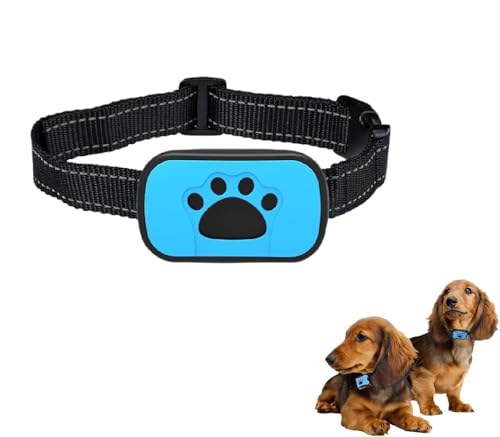 無駄吠え防止首輪 小中型犬専用首輪 超軽量 電流ショック不使用 全自動 7段階ピーの音&振動 防水 しつけグッズ 1