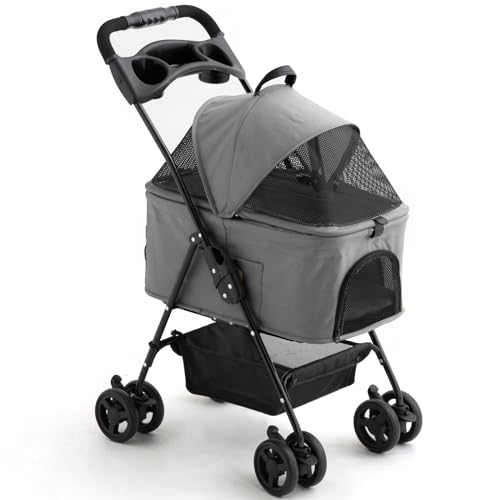 タンスのゲン ペットカート 3WAY 分離式 カート キャリーバック ドライブボックス 対面式 フルオープン 全輪 ロック付 84000012(104427) 1