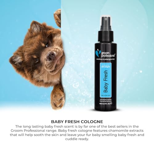 【ペット用 イギリス製 コロン】Groom ペット用コロン (Pet`s cologne）100ml 11種 ペット用香水 お手入れ 犬用 猫用 天然素材 ペット用品 ペットグッズ 芳香 コロン いい匂い 香り 長続き フレグランス ボディスプレー ブラッシング (BabyFresh/ベビーフレッシュ) 中間 画像