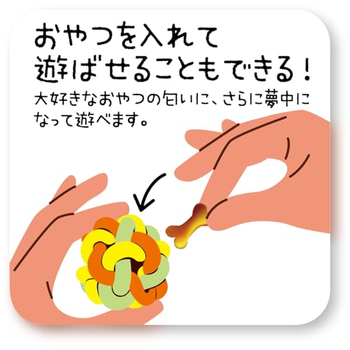 ドギーマン やっぱり！マカロニラバーボールМ×2個セット（犬用ボール玩具用） 中間 画像