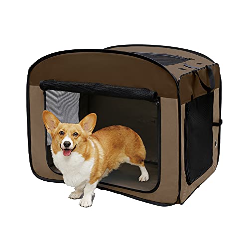 アイリスオーヤマ 折りたたみソフトケージ ブラウン Lサイズ 1