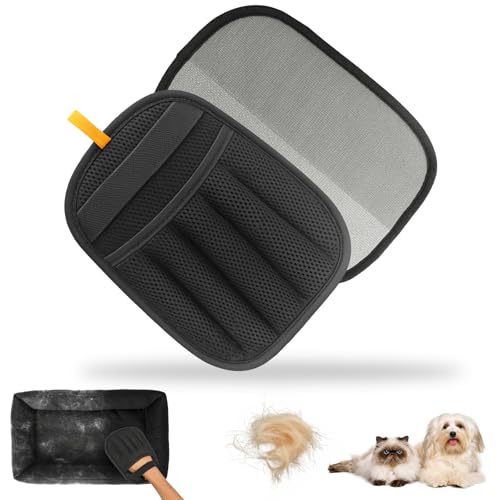 【2025改良型】らくらく抜け毛グローブ 猫の毛取り 手袋 ペット犬猫グルーミンググローブ 静電気除毛手袋 猫毛取りグローブ 猫の毛除去手袋 再利用可能 五本指タイプ ソファー カーペット 猫の毛 掃除 1