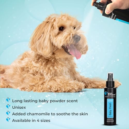 【ペット用 イギリス製 コロン】Groom ペット用コロン (Pet`s cologne）100ml 11種 ペット用香水 お手入れ 犬用 猫用 天然素材 ペット用品 ペットグッズ 芳香 コロン いい匂い 香り 長続き フレグランス ボディスプレー ブラッシング (BabyFresh/ベビーフレッシュ) 中間 画像