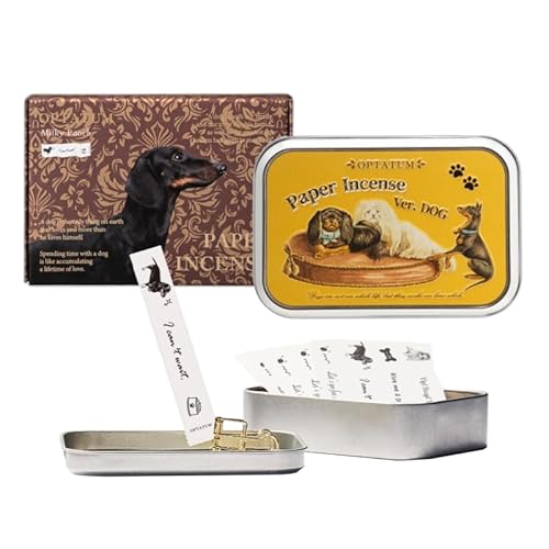 オプタウム ペーパーインセンス VER.DOG ワンちゃん ペット向け ウッディ バニラの香り ワンちゃんと一緒に 癒しのひととき 紙のお香 (ペーパーインセンス単品_DOG) 1