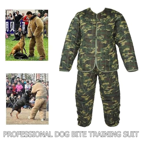 犬用トレーニングスーツ - プロフェッショナルな犬用噛みつき訓練用防護服 - 警察犬訓練用フルボディジャケット&パンツ 最後 画像