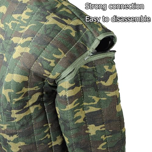 犬用トレーニングスーツ - プロフェッショナルな犬用噛みつき訓練用防護服 - 警察犬訓練用フルボディジャケット&パンツ 中間 画像